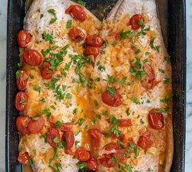 White Wine Salmon With Blistered Tomatoes