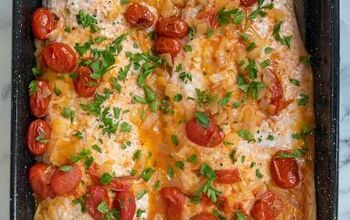 White Wine Salmon With Blistered Tomatoes