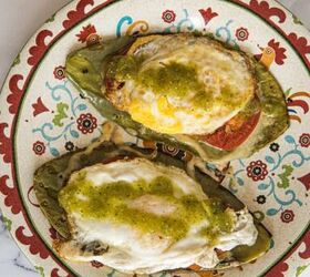 tomato egg and cheese on a nopal