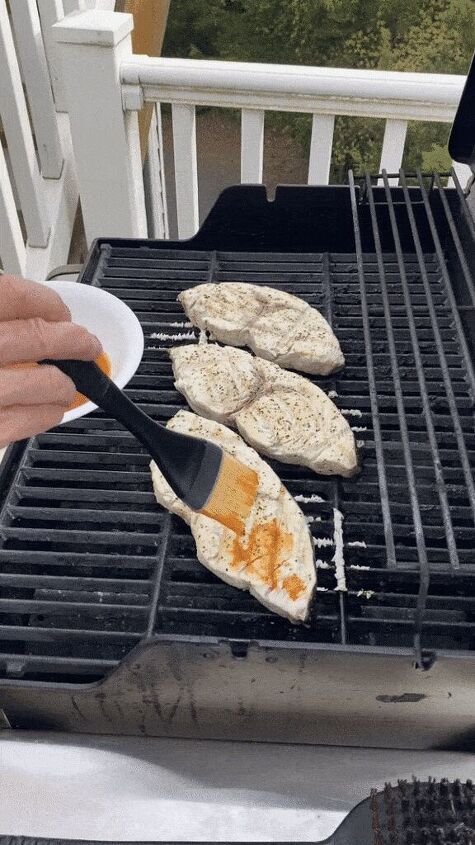 spicy lemon swordfish on the grill