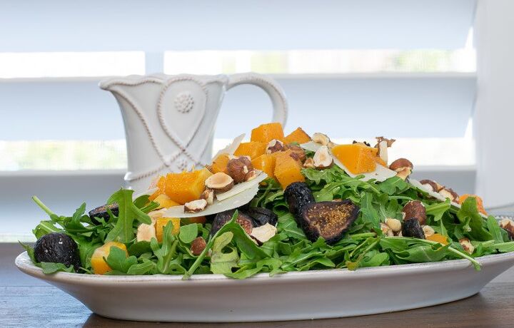 winter fig and butternut squash salad