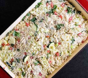 chicken rice and vegetable casserole, Mix into chicken rice and veggies