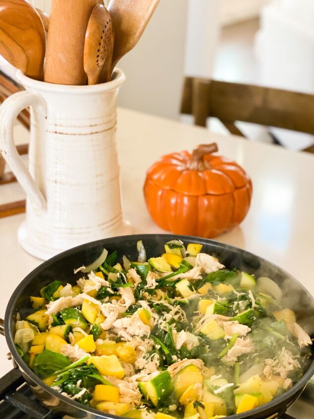chicken spinach and squash casserole