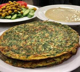 Baked Vegetarian “Ejje” - Lebanese Omelets