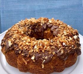 Coconut Carrot Cake With Chocolate and Coconut Glaze