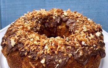 Coconut Carrot Cake With Chocolate and Coconut Glaze