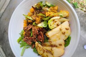 The ultimate fall salad with maple dijon dressing is surprisingly simple to make