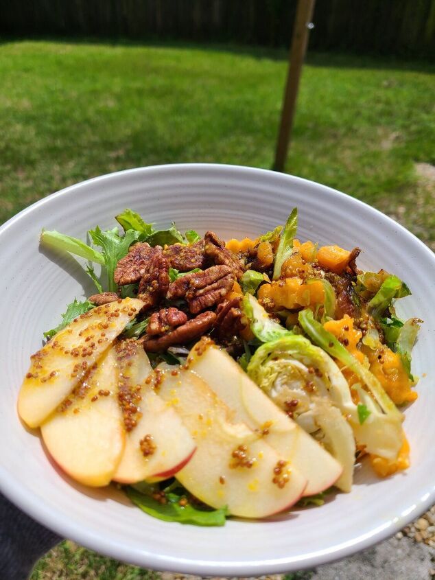 the ultimate fall salad with maple dijon dressing