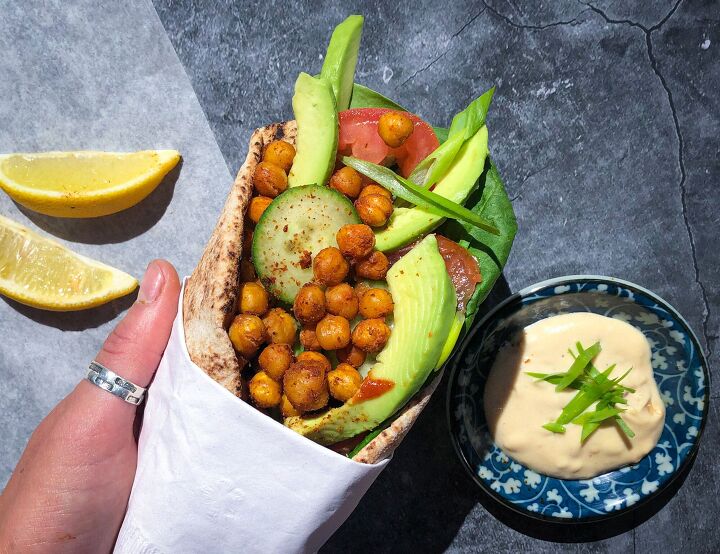 spicy chickpea pitta