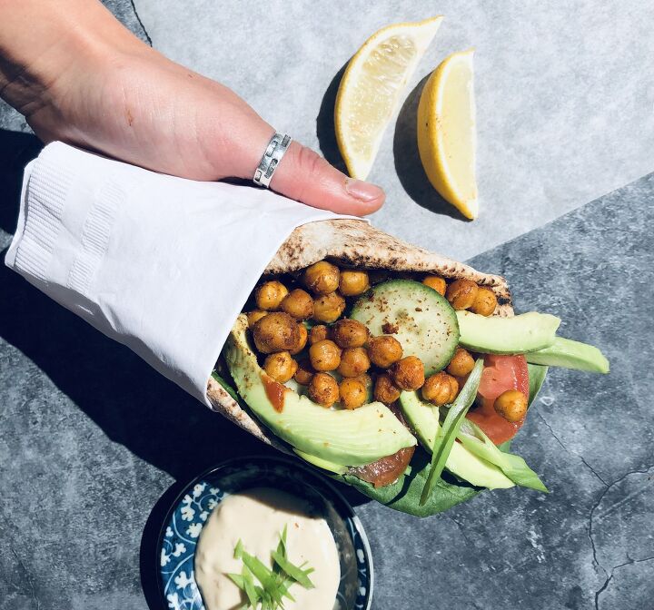 spicy chickpea pitta
