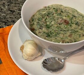 $1 Soup Into a Hearty Spinach Mushroom Stew "Jersey Girl Knows Best