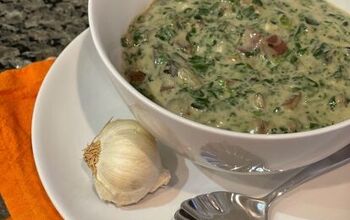 $1 Soup Into a Hearty Spinach Mushroom Stew "Jersey Girl Knows Best