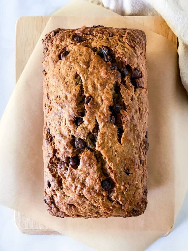 coconut banana bread with chocolate chips