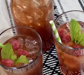herbal raspberry mint iced tea