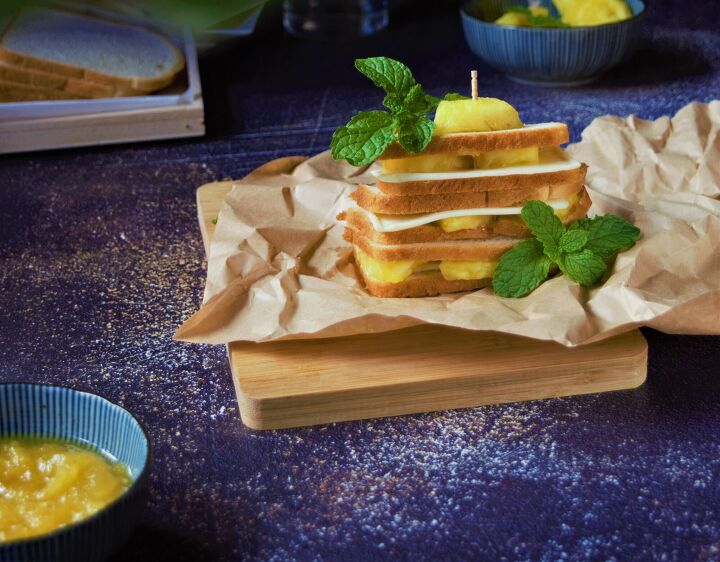 pineapple jam and cheese sandwich