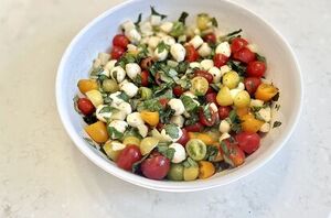 This delightfully light & refreshing salad is welcome at our table any time of year