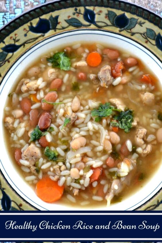 a healthy chicken rice and bean soup your family will love