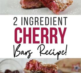 2 ingredient cherry bars