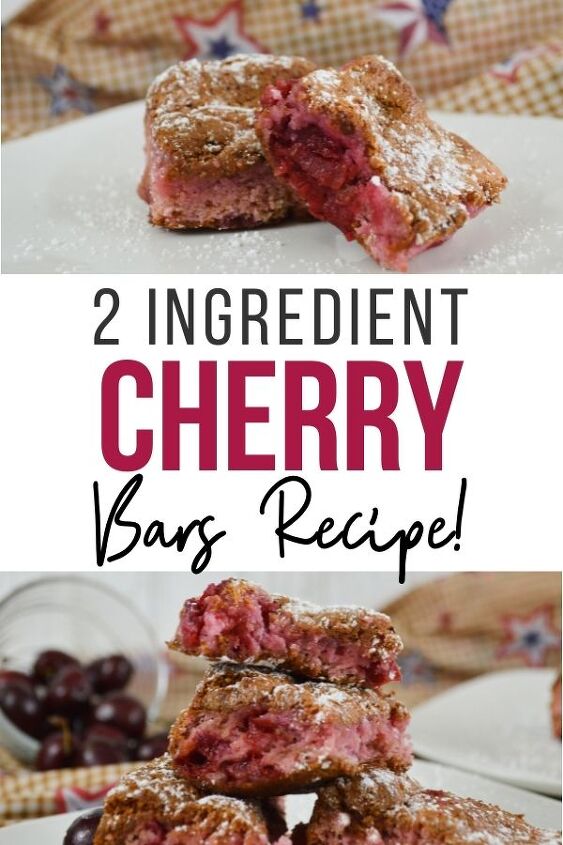 2 ingredient cherry bars