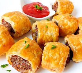Puff Pastry Sausage Rolls With Bacon (easy)