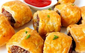 Puff Pastry Sausage Rolls With Bacon (easy)