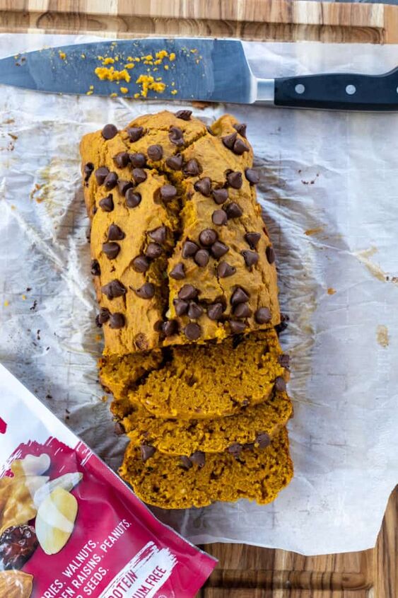 pumpkin bread with raisins and nuts