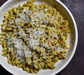 This uniquely flavored pasta is loaded with pesto, but that's not the only reason it's green