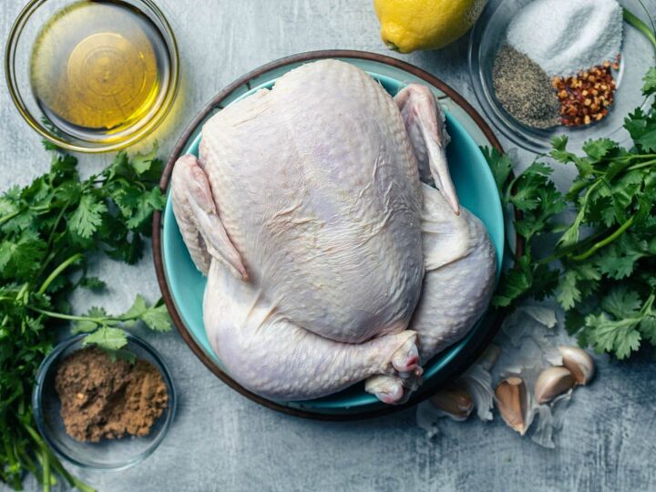 herb marinated roast chicken