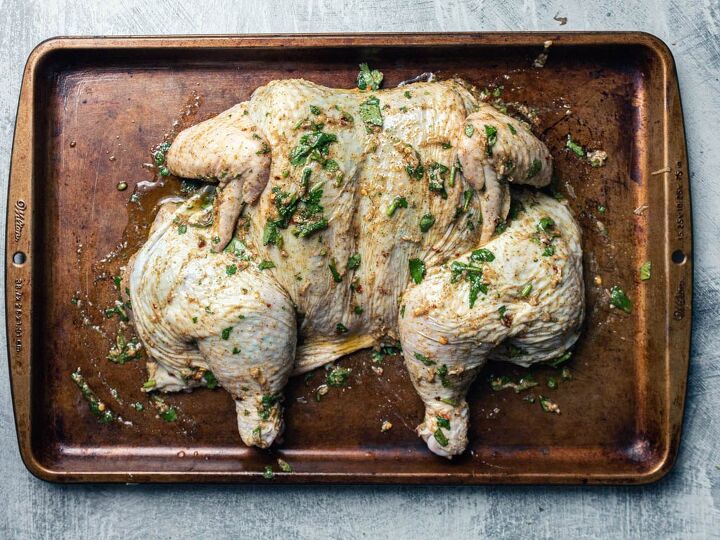 herb marinated roast chicken