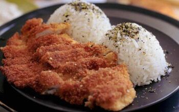 Lemon Chicken Katsu Sauce + Furikake Rice
