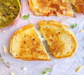Amazing White Pizza Grilled Cheese