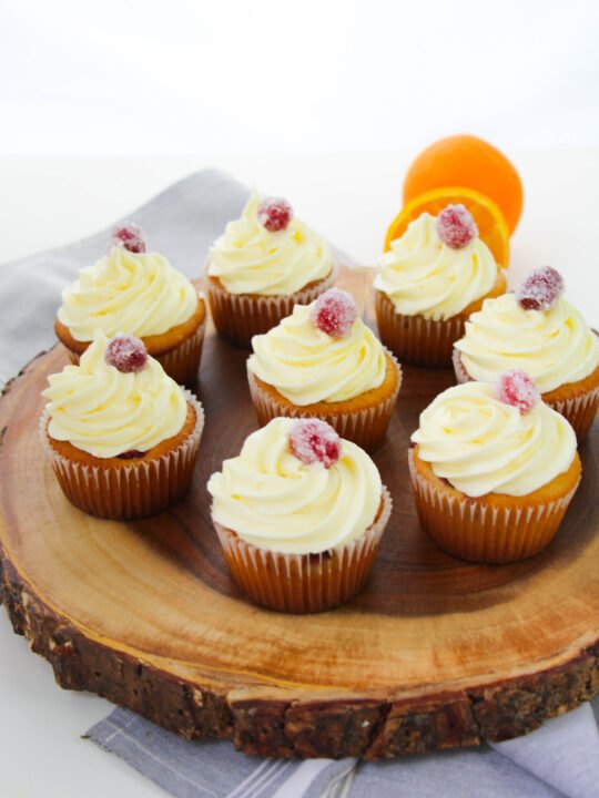 festive holiday cranberry orange cupcakes recipe