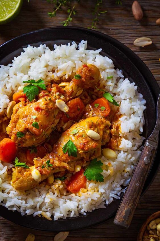 one pot west african spicy chicken peanut stew