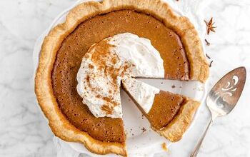 Homemade Pumpkin Pie With Pumpkin Pie Spiced Whipped Cream