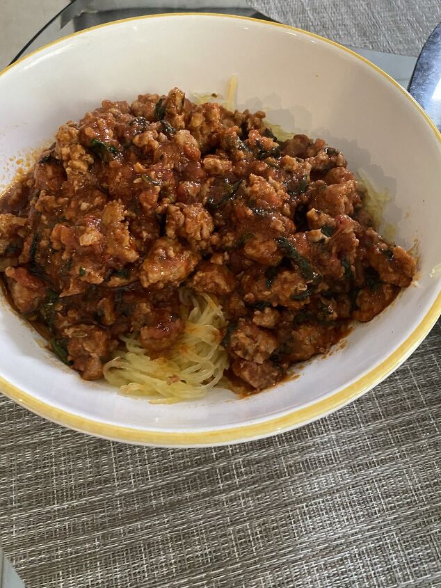 quick sausage ragu with spaghetti squash recipe