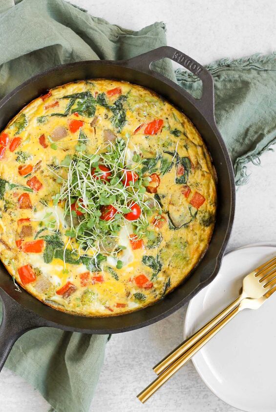 10 recipes to make you into an nfl player, Vegetable Frittata