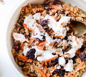 pumpkin spice overnight oats and chia, Carrot Cake Oats Bowl