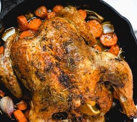 Here's how to do a gourmet roast of a whole chicken (unbelievably succulent meat)