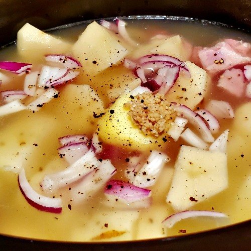 crockpot smoked ham potato soup recipe