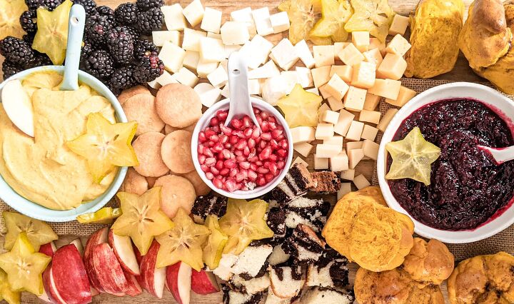 delicious grazing table ideas for autumn with luscious pumpkin dip