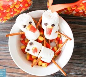 10 desserts to make with your leftover candy, Snowman Snacks