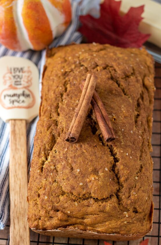 healthy pumpkin banana bread