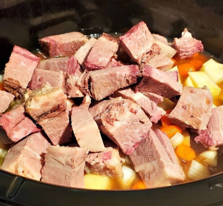 slow cooker leftover smoked brisket stew recipe