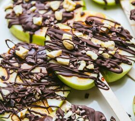 Chocolate Covered Caramel Apple Slices