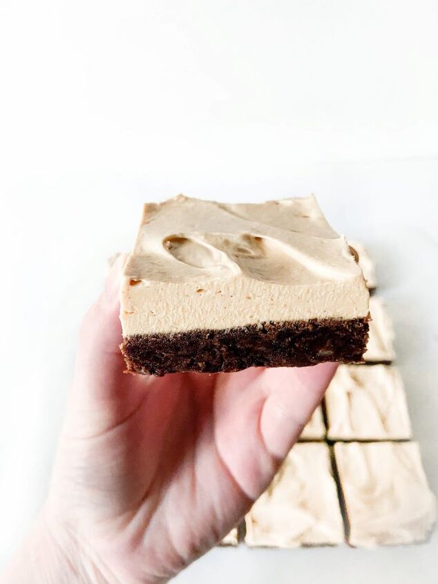 fudgy brownies with peanut butter frosting