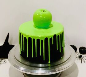 Poison Apple Halloween Cake