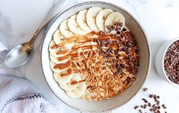 Peanut Butter, Chocolate & Banana Greek Yogurt Breakfast Bowl