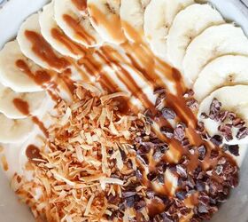 , Peanut Butter Chocolate Banana Greek Yogurt Breakfast Bowl