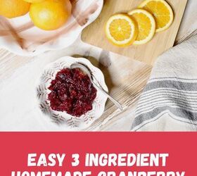 easy 3 ingredient homemade cranberry sauce