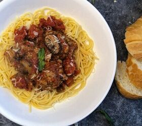 Spaghetti & Mushroom Meatballs
